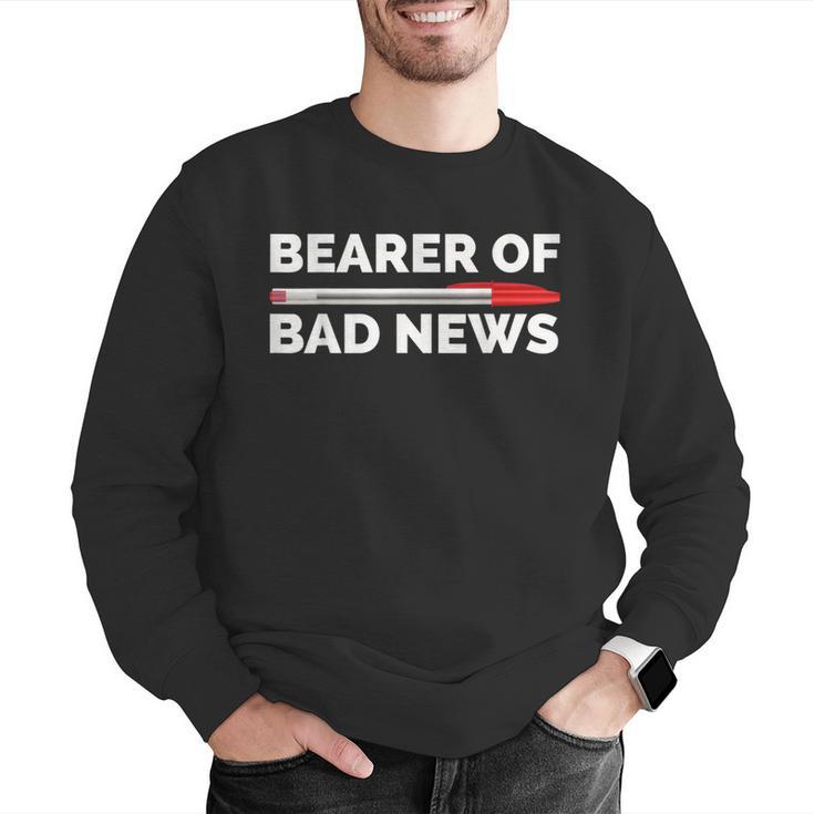 Teacher Red Pen Grading Exam Marking School Men Graphic Sweatshirt, funny gift