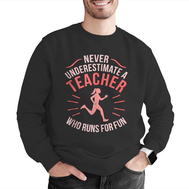 Teacher Who Runs Half Marathon Runner Running Lover Graphic Men Graphic Sweatshirt, funny gift Teacher Who Runs Half Marathon Runner Running Lover Graphic Men Graphic Sweatshirt, funny gift