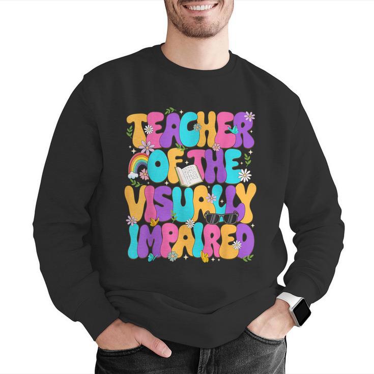 Teacher Of The Visually Impaired Blindness Awareness Men Graphic Sweatshirt, funny gift Teacher Of The Visually Impaired Blindness Awareness Men Graphic Sweatshirt, funny gift