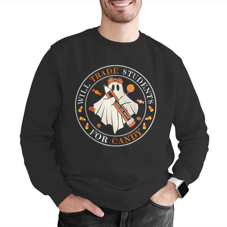 Teacher Will Trade Students For Candy Easy Halloween Costume Men Graphic Sweatshirt, funny gift Teacher Will Trade Students For Candy Easy Halloween Costume Men Graphic Sweatshirt, funny gift