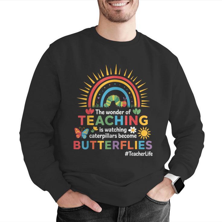 Teacher The Wonder Of Teaching Is Watching Caterpillar Men Graphic Sweatshirt, funny gift Teacher The Wonder Of Teaching Is Watching Caterpillar Men Graphic Sweatshirt, funny gift