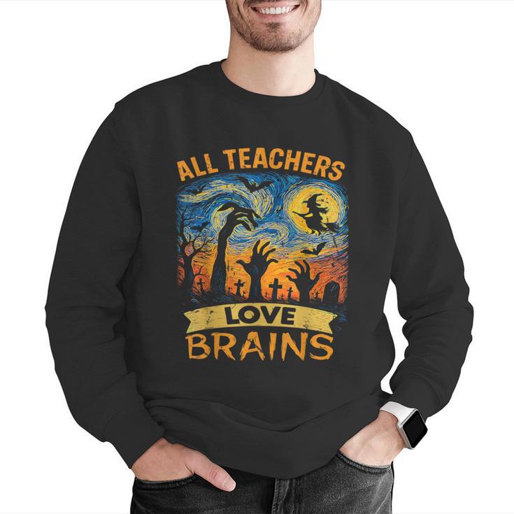 All Teachers Love Brains Shirt Teacher Halloween Tee Men Graphic Sweatshirt, funny gift All Teachers Love Brains Shirt Teacher Halloween Tee Men Graphic Sweatshirt, funny gift