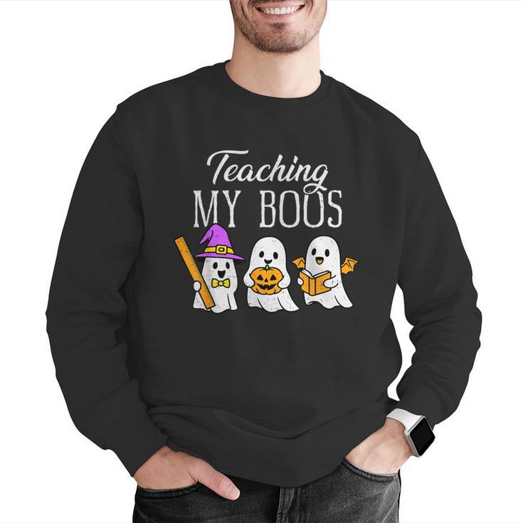 Teaching My Boos Ghost Teacher Halloween Spooky Educator Men Graphic Sweatshirt, funny gift Teaching My Boos Ghost Teacher Halloween Spooky Educator Men Graphic Sweatshirt, funny gift