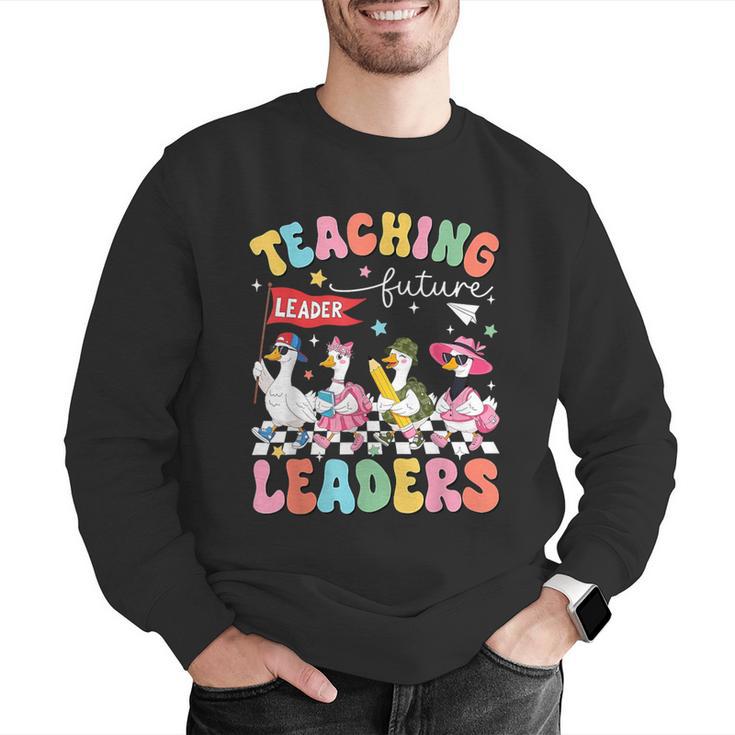 Teaching Future Leaders Groovy Teacher Back To School Men Graphic Sweatshirt, Future Teacher Sweatshirts, Groovy Teacher Sweatshirts, funny gift Teaching Future Leaders Groovy Teacher Back To School Men Graphic Sweatshirt, Future Teacher Sweatshirts, Groovy Teacher Sweatshirts, funny gift