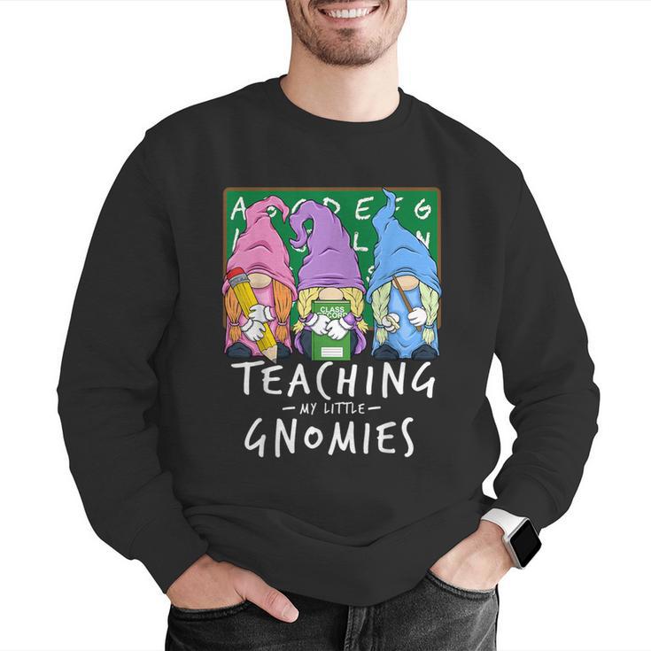 Teaching My Little Gnomies With Gnome For Teacher Women Men Graphic Sweatshirt, funny gift Teaching My Little Gnomies With Gnome For Teacher Women Men Graphic Sweatshirt, funny gift