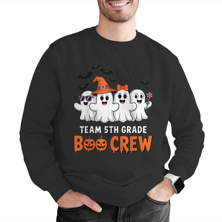 Team 5th Grade Boo Crew Halloween Teacher Student Costume Men Graphic Sweatshirt, funny gift