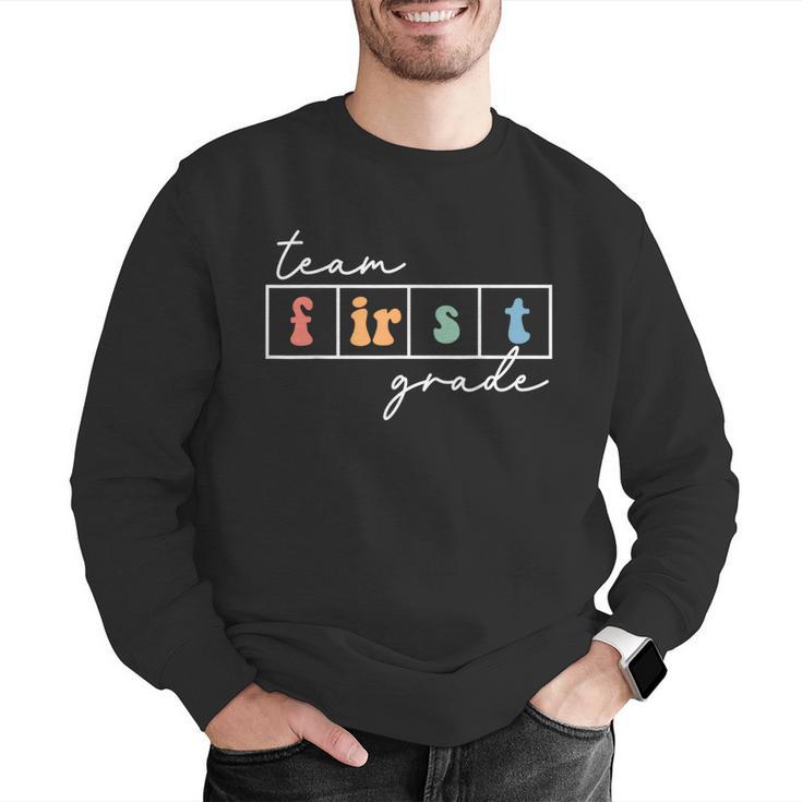 Team First Grade Back To School 1st Grade Teacher Kids Cute Men Graphic Sweatshirt, First Grade Teacher Sweatshirts, funny gift Team First Grade Back To School 1st Grade Teacher Kids Cute Men Graphic Sweatshirt, First Grade Teacher Sweatshirts, funny gift