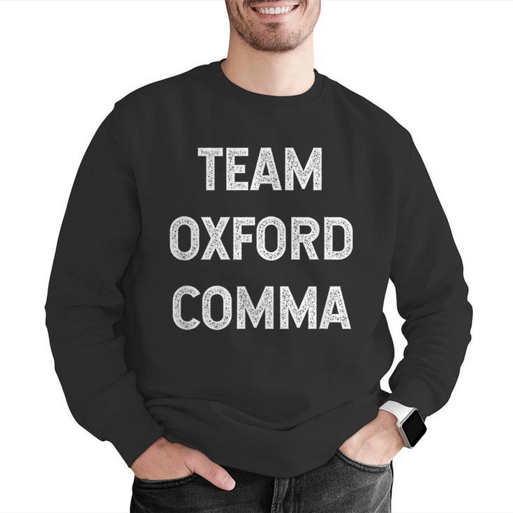 Team Oxford Comma English Majors And Teachers For Men Women Girls Kids Men Graphic Sweatshirt, English Teacher Sweatshirts, funny gift
