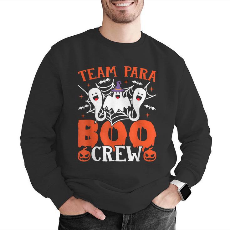 Team Para Boo Crew Halloween Ghost Paraprofessional Teacher Men Graphic Sweatshirt, funny gift Team Para Boo Crew Halloween Ghost Paraprofessional Teacher Men Graphic Sweatshirt, funny gift