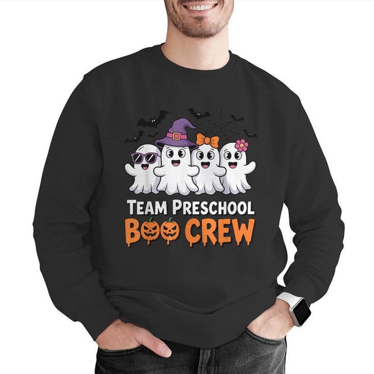 Team Preschool Boo Crew Halloween Teacher Student Costume Men Graphic Sweatshirt, funny gift