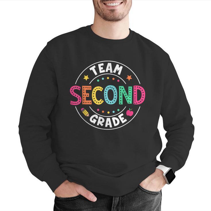 Team Second Grade Teacher Back To School 2nd Grade Squad Men Graphic Sweatshirt, 2nd Grade Teacher Sweatshirts, funny gift