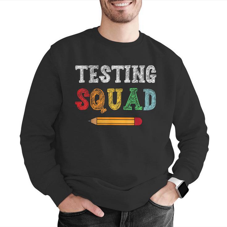 Testing Squad Costume Test Day Teacher Student School Men Graphic Sweatshirt, funny gift