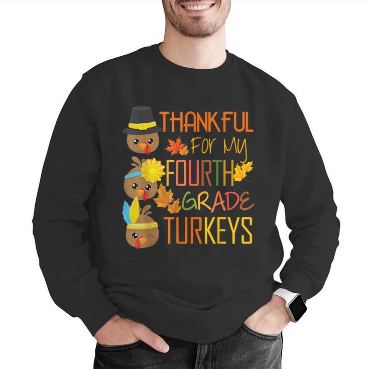 Thankful For My 4th Grade Turkey Thanksgiving Turkey Teacher Men Graphic Sweatshirt, 4th Grade Teacher Sweatshirts, funny gift Thankful For My 4th Grade Turkey Thanksgiving Turkey Teacher Men Graphic Sweatshirt, 4th Grade Teacher Sweatshirts, funny gift