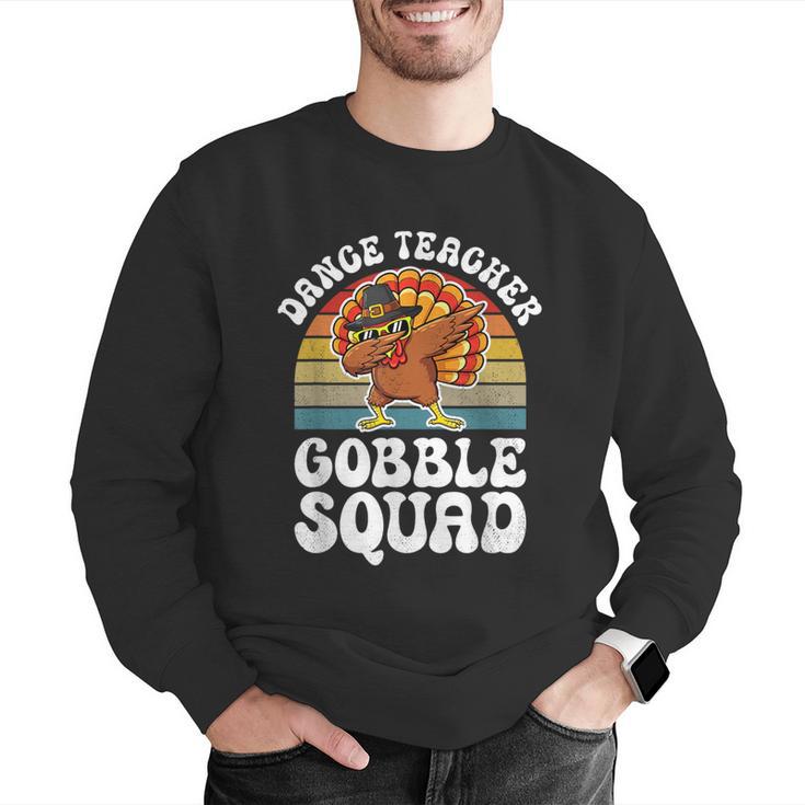 Thanksgiving Dance Teacher Gobble Squad Turkey Men Graphic Sweatshirt, funny gift