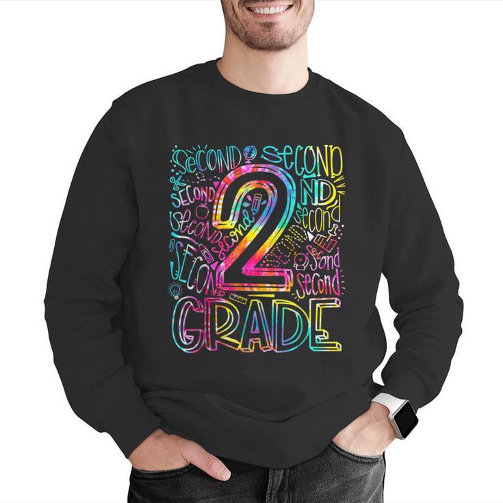 Tie Dye 2nd Grade Typography Team Second Grade Teacher Men Graphic Sweatshirt, 2nd Grade Teacher Sweatshirts, funny gift Tie Dye 2nd Grade Typography Team Second Grade Teacher Men Graphic Sweatshirt, 2nd Grade Teacher Sweatshirts, funny gift