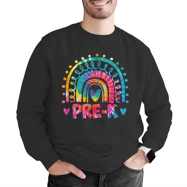 Tie Dye Prek Teacher Rainbow Preschool Back To School Girl Men Graphic Sweatshirt, funny gift