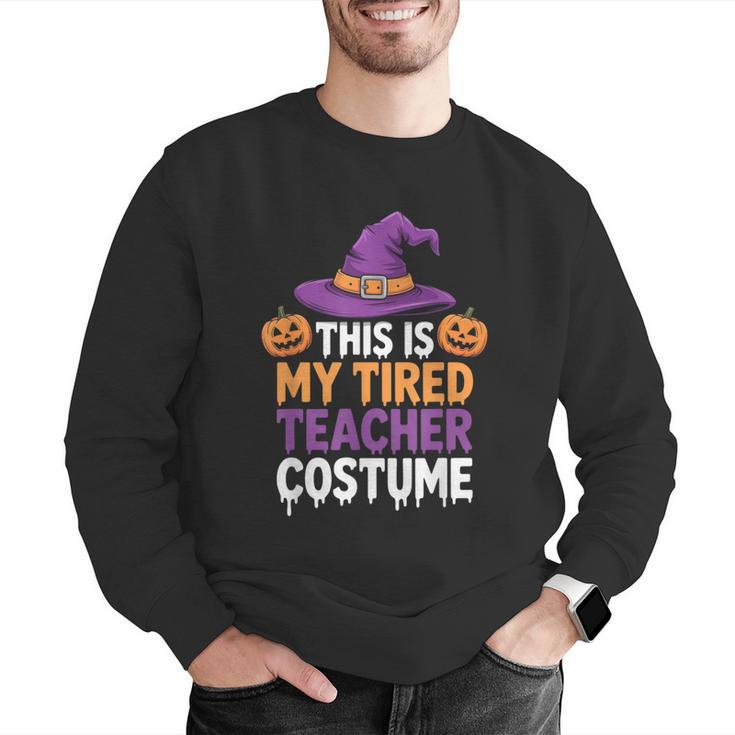 This Is My Tired Teacher Costume Halloween Men Graphic Sweatshirt, funny gift This Is My Tired Teacher Costume Halloween Men Graphic Sweatshirt, funny gift