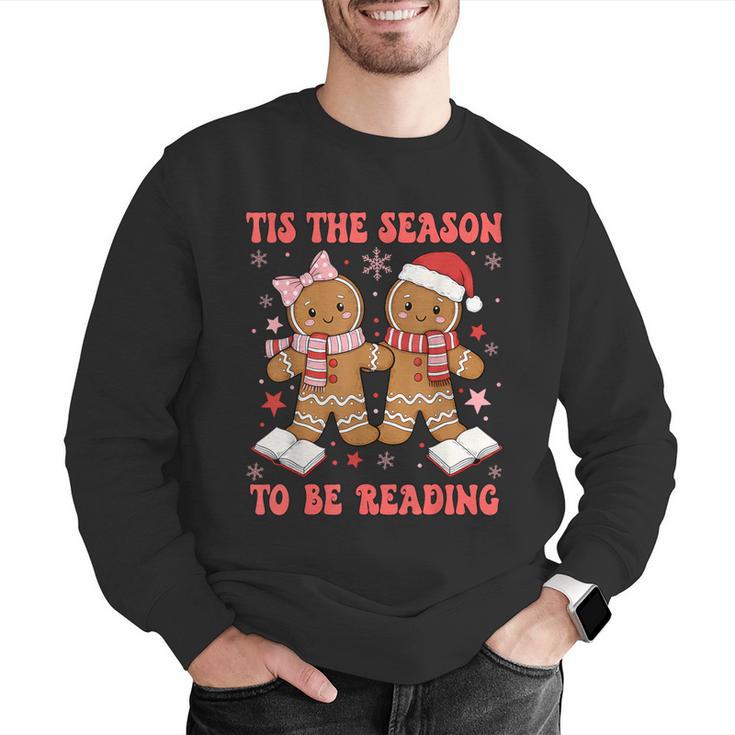 Tis The Season Reading Christmas Shirt Book Lovers Teacher Men Graphic Sweatshirt, funny gift
