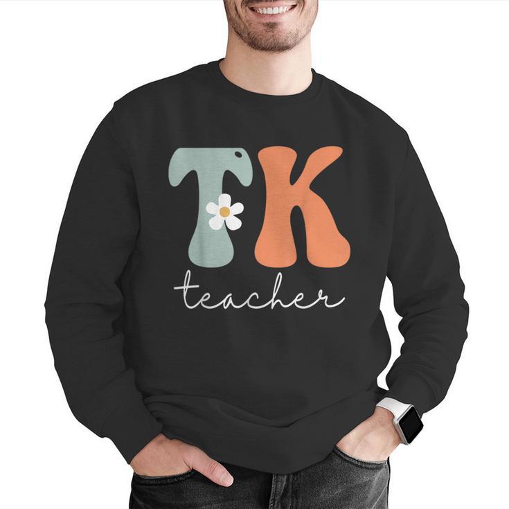 TK Teacher Retro Groovy Vintage Happy First Day Of School Men Graphic Sweatshirt, Groovy Teacher Sweatshirts, funny gift TK Teacher Retro Groovy Vintage Happy First Day Of School Men Graphic Sweatshirt, Groovy Teacher Sweatshirts, funny gift