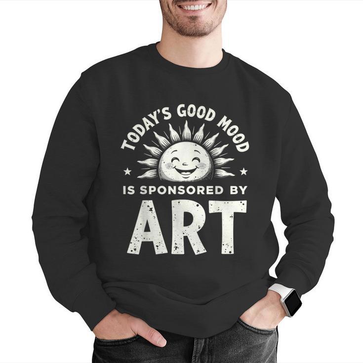 Today’s Good Mood Is Sponsored By Art Teacher Sun Tee Men Graphic Sweatshirt, funny gift Today’s Good Mood Is Sponsored By Art Teacher Sun Tee Men Graphic Sweatshirt, funny gift