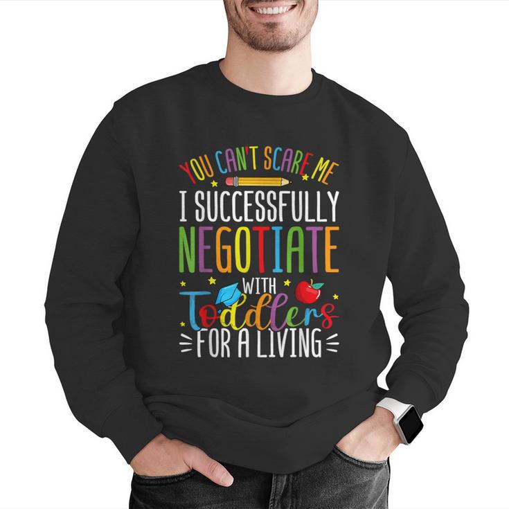 Toddler Negotiator Preschool Teacher Humor Babysitters Men Graphic Sweatshirt, funny gift Toddler Negotiator Preschool Teacher Humor Babysitters Men Graphic Sweatshirt, funny gift