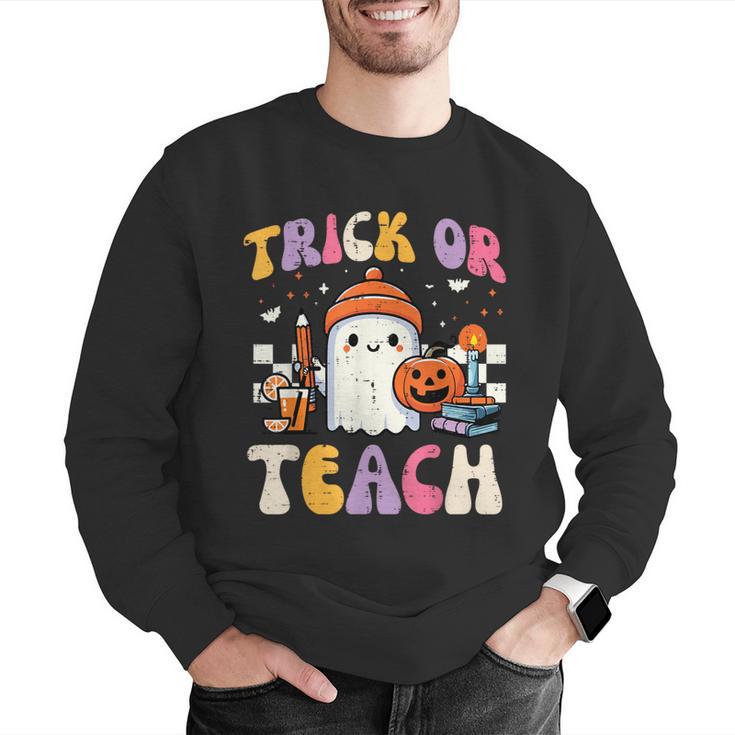 Trick Or Teach Ghost Teacher School Halloween Men Women Men Graphic Sweatshirt, funny gift Trick Or Teach Ghost Teacher School Halloween Men Women Men Graphic Sweatshirt, funny gift