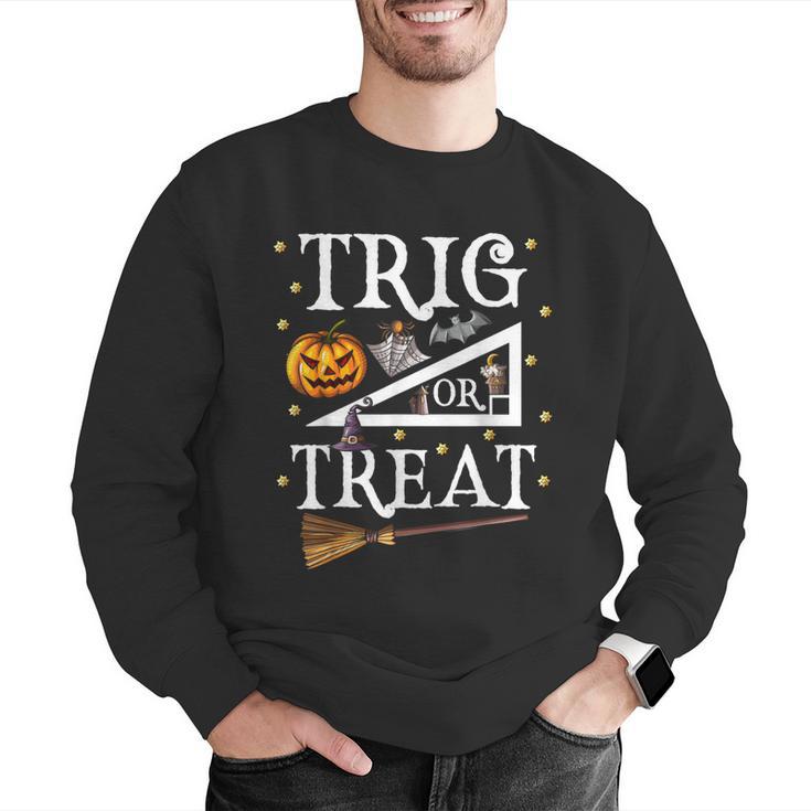 Trig Or Treat Shirt Halloween Math Teacher School College Men Women Kids Men Graphic Sweatshirt, funny gift