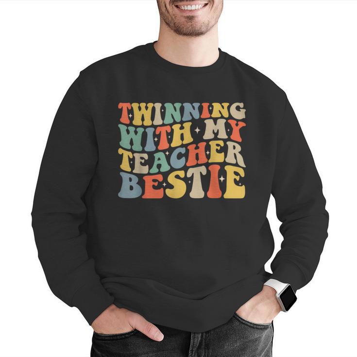Twin Day Friends Teacher Twinning With My Bestie Matching Men Graphic Sweatshirt, funny gift Twin Day Friends Teacher Twinning With My Bestie Matching Men Graphic Sweatshirt, funny gift