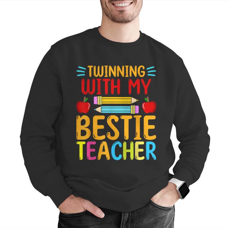 Twinning With My Bestie Teacher Boy Spirit Week Twin Day Men Graphic Sweatshirt, funny gift Twinning With My Bestie Teacher Boy Spirit Week Twin Day Men Graphic Sweatshirt, funny gift