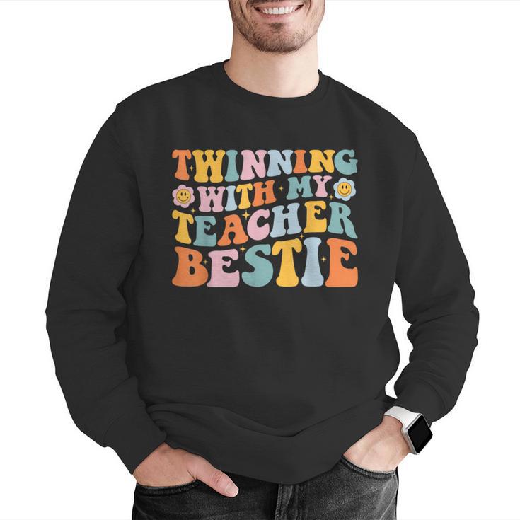 Twinning With My Teacher Bestie Twin Day Matching For Men Women Kids Men Graphic Sweatshirt, funny gift