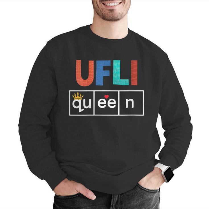 UFLI Queen Science Of Reading Literacy Teacher Appreciation Men Graphic Sweatshirt, Science Teacher Sweatshirts, funny gift UFLI Queen Science Of Reading Literacy Teacher Appreciation Men Graphic Sweatshirt, Science Teacher Sweatshirts, funny gift