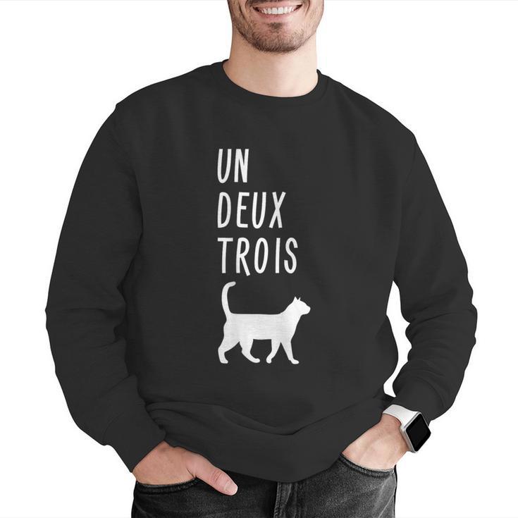 Un Deux Trois Cat Shirt French Teacher Men Graphic Sweatshirt, funny gift Un Deux Trois Cat Shirt French Teacher Men Graphic Sweatshirt, funny gift
