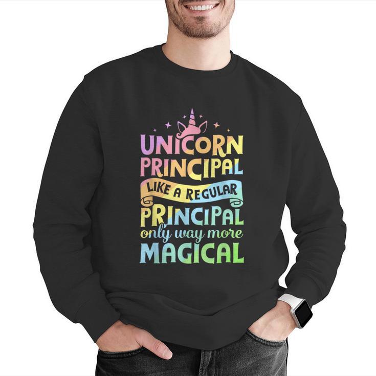 Unicorn Principal Back To School Teacher Appreciation Men Graphic Sweatshirt, funny gift Unicorn Principal Back To School Teacher Appreciation Men Graphic Sweatshirt, funny gift