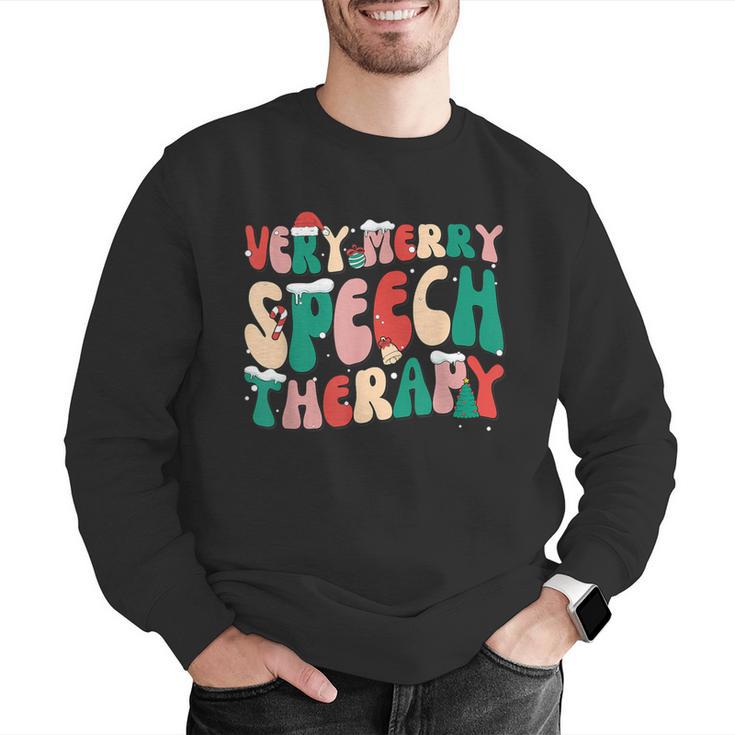Verry Merry Speech Language Pathologist Teacher Christmas Men Graphic Sweatshirt, funny gift Verry Merry Speech Language Pathologist Teacher Christmas Men Graphic Sweatshirt, funny gift