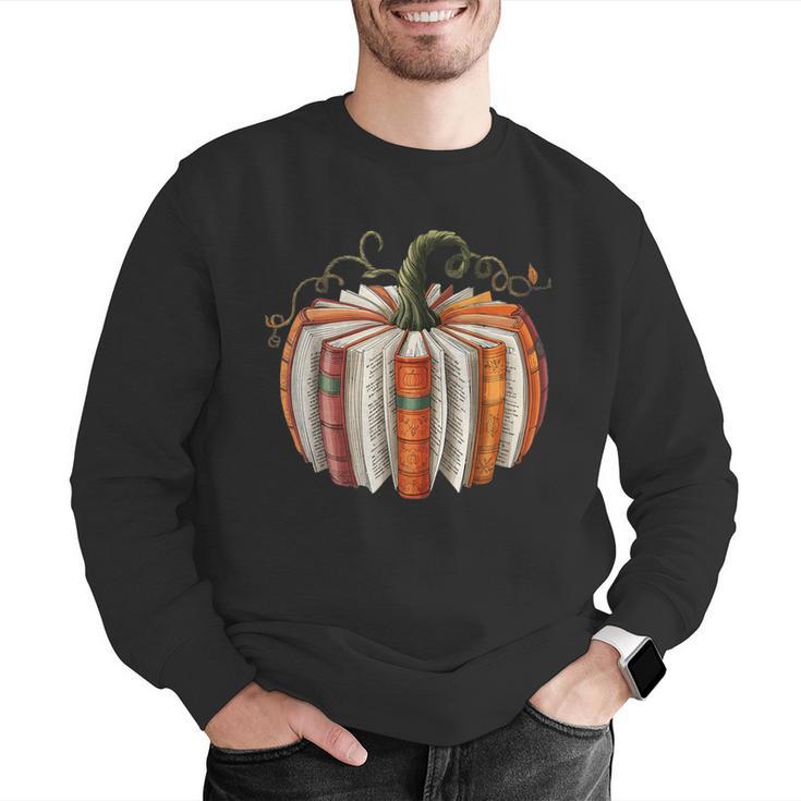 Vintage Book Pumpkin Autumn Fall Librarians Bookworm Teacher Men Graphic Sweatshirt, funny gift Vintage Book Pumpkin Autumn Fall Librarians Bookworm Teacher Men Graphic Sweatshirt, funny gift