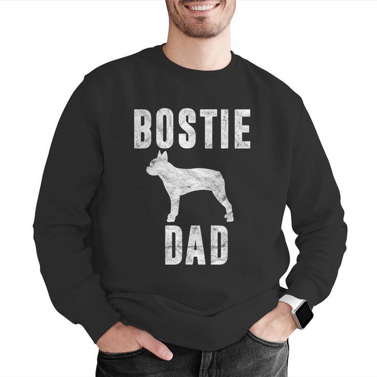 Vintage Boston Terrier Dad Dog Daddy Bostie Father Men Graphic Sweatshirt, Boston Terrier Dad Sweatshirts, funny gift