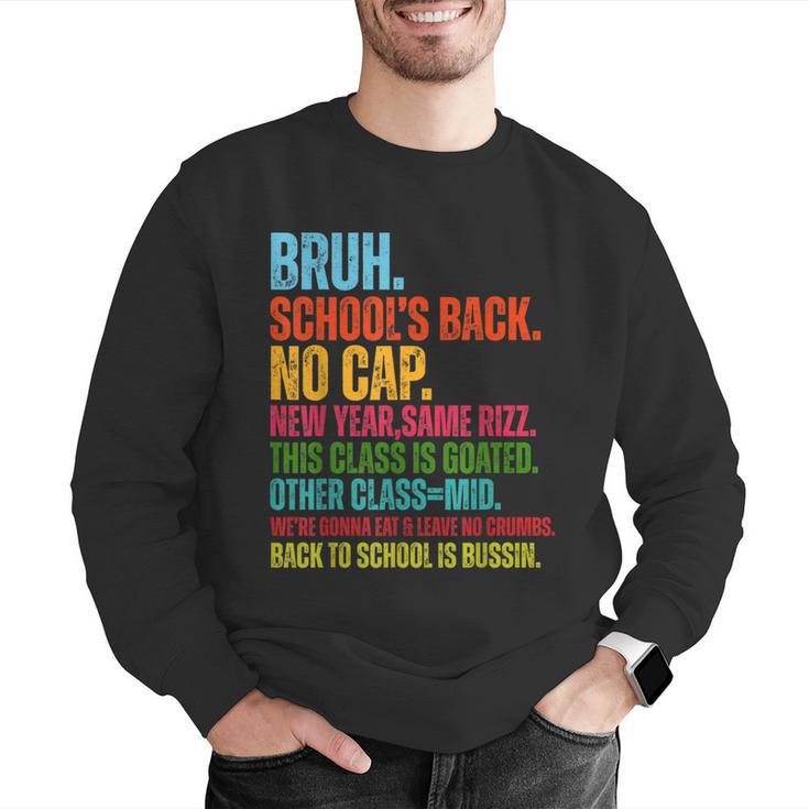 Vintage Bruh We Back No Cap Bruh We'Re Back Student Teacher Men Graphic Sweatshirt, funny gift Vintage Bruh We Back No Cap Bruh We'Re Back Student Teacher Men Graphic Sweatshirt, funny gift