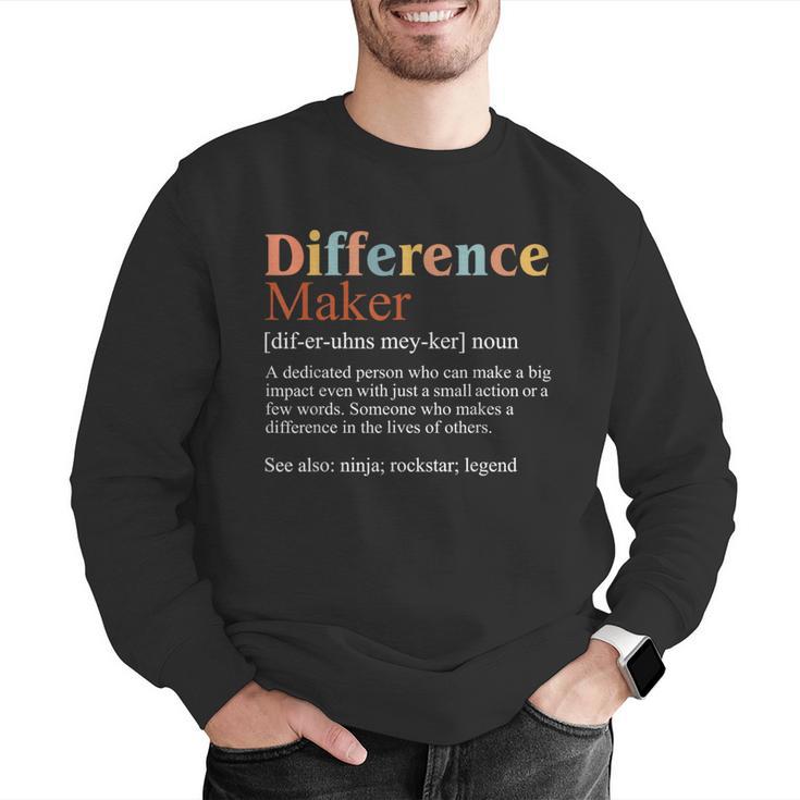Vintage Difference Maker Definition Teachers Mom Boss Women Men Graphic Sweatshirt, funny gift Vintage Difference Maker Definition Teachers Mom Boss Women Men Graphic Sweatshirt, funny gift