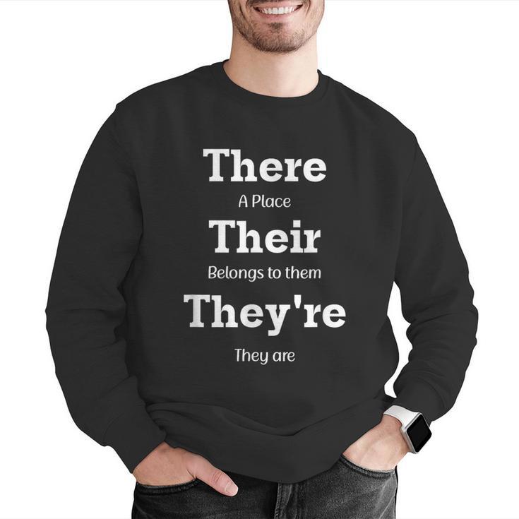 Vocabulary Police Their There They'Re English Teacher Men Graphic Sweatshirt, English Teacher Sweatshirts, funny gift Vocabulary Police Their There They'Re English Teacher Men Graphic Sweatshirt, English Teacher Sweatshirts, funny gift