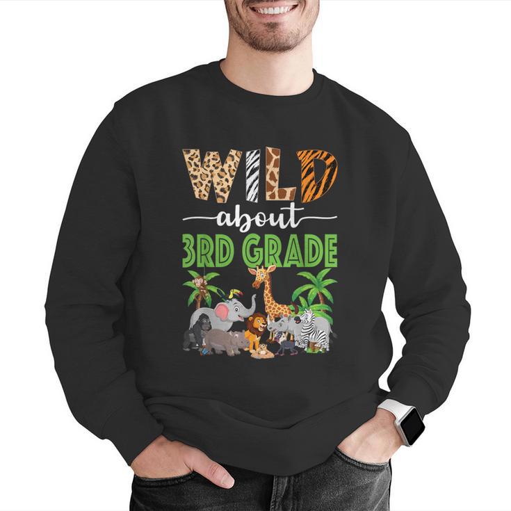 Wild About 3rd Grade Teacher Student Third Grade Zoo Safari Men Graphic Sweatshirt, funny gift Wild About 3rd Grade Teacher Student Third Grade Zoo Safari Men Graphic Sweatshirt, funny gift