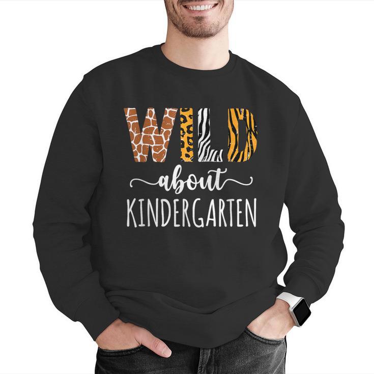 Wild About Kindergarten Teacher Leopard Print Men Graphic Sweatshirt, funny gift Wild About Kindergarten Teacher Leopard Print Men Graphic Sweatshirt, funny gift