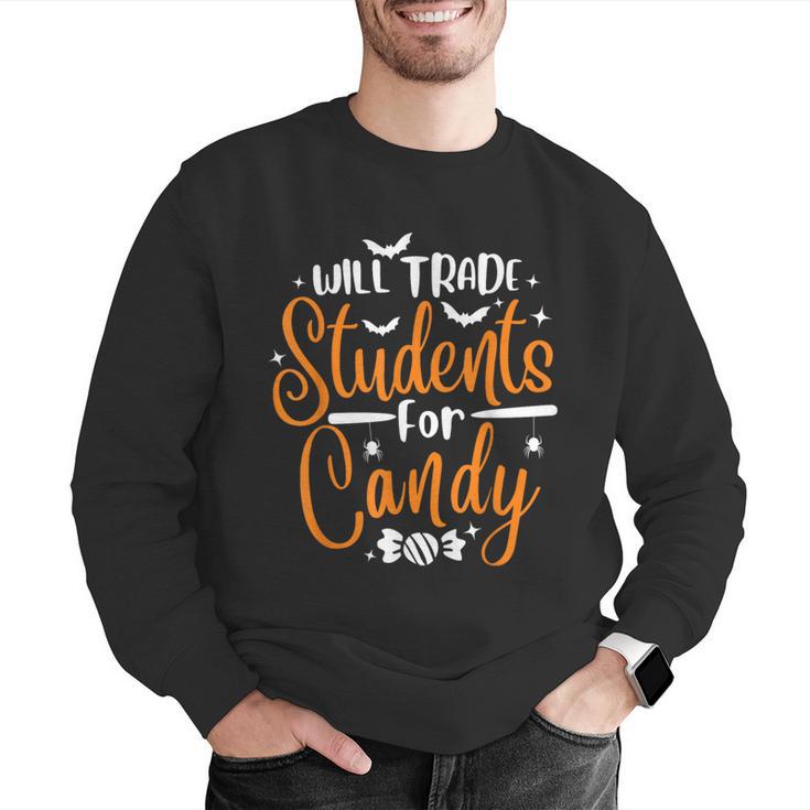 Will Trade Students For Candy Halloween Costume Teacher Men Graphic Sweatshirt, funny gift Will Trade Students For Candy Halloween Costume Teacher Men Graphic Sweatshirt, funny gift