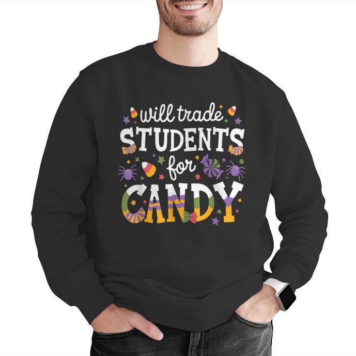 Will Trade Students For Candy Teacher Halloween Costume Tee Men Graphic Sweatshirt, funny gift Will Trade Students For Candy Teacher Halloween Costume Tee Men Graphic Sweatshirt, funny gift