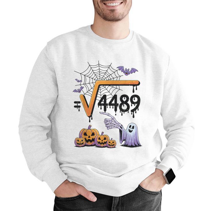 4489 Square Root 67 Math Teacher Halloween Costume Professor Men Graphic Sweatshirt, funny gift