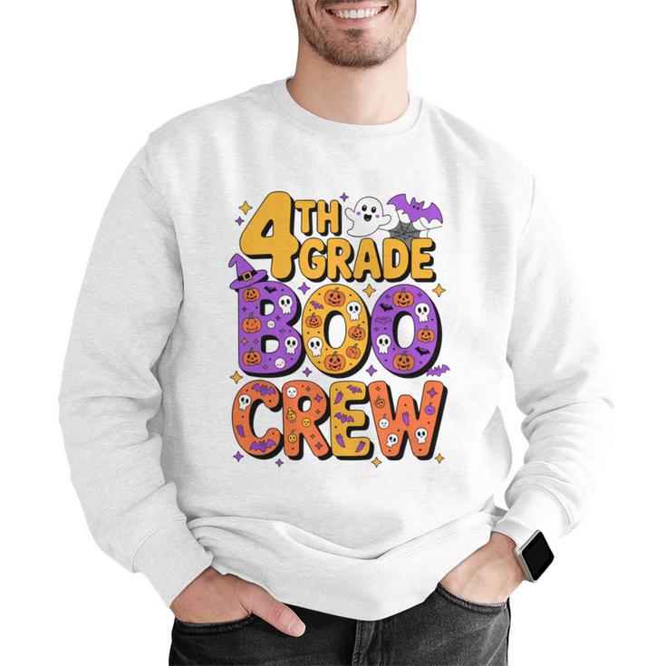 4th Grade Boo Crew Ghost Halloween Teacher Costume Men Graphic Sweatshirt, 4th Grade Teacher Sweatshirts, funny gift 4th Grade Boo Crew Ghost Halloween Teacher Costume Men Graphic Sweatshirt, 4th Grade Teacher Sweatshirts, funny gift