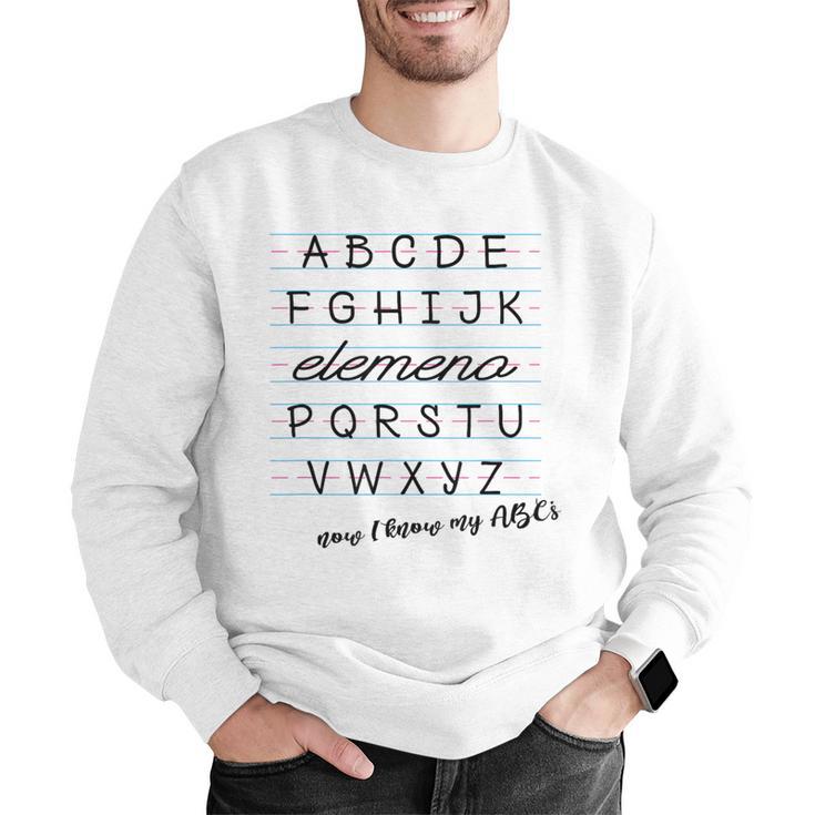 ABC Elemeno Shirt Alphabet Kindergarten Preschool Teacher Men Graphic Sweatshirt, funny gift