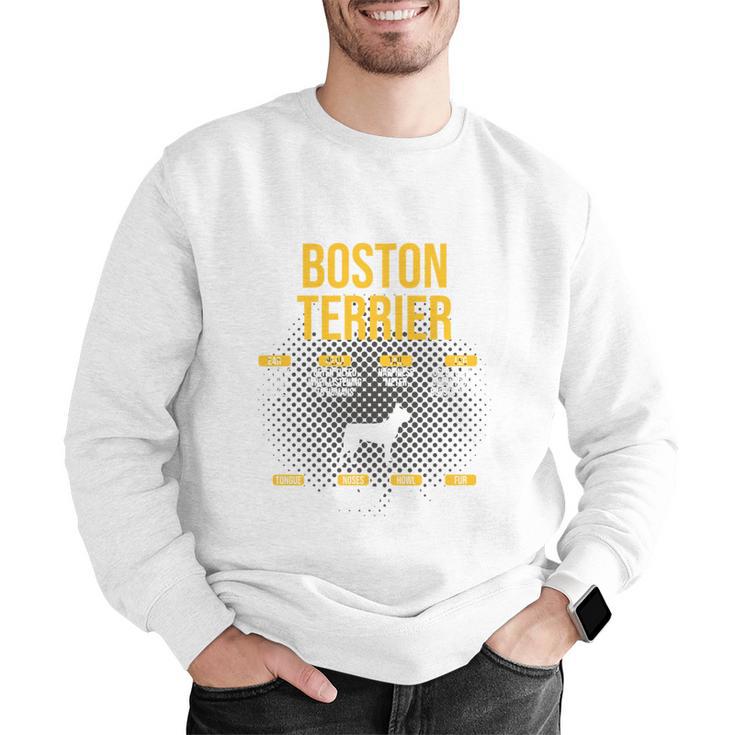 Anatomy Of Boston Terrier Dog Lover Men Graphic Sweatshirt, funny gift