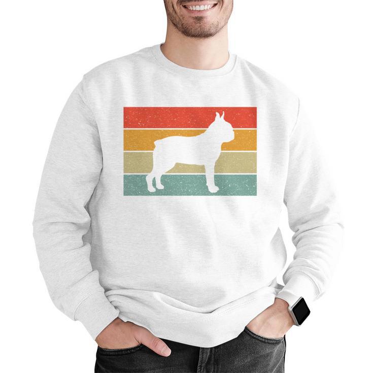 Boston Terrier Dog Lover Retro Vintage Cool For Dog Owner Men Graphic Sweatshirt, funny gift
