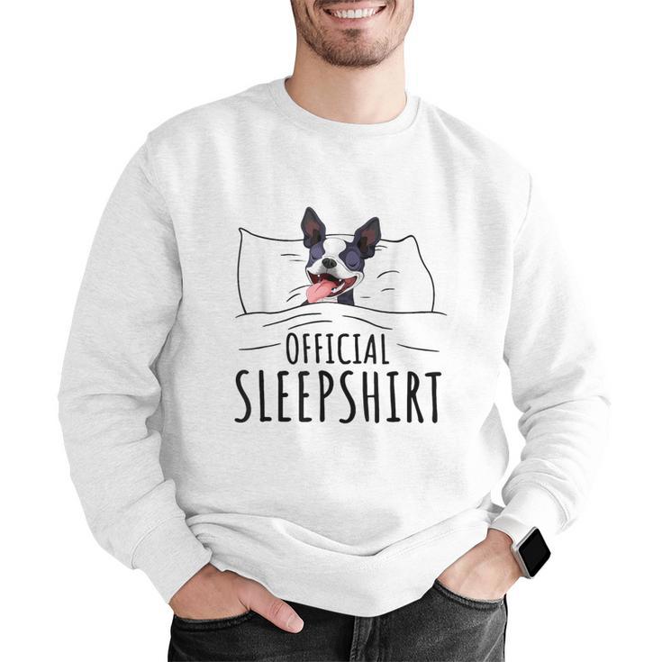 Boston Terrier Dog Lovers Sleepshirt Apparel Men Women Men Graphic Sweatshirt, funny gift
