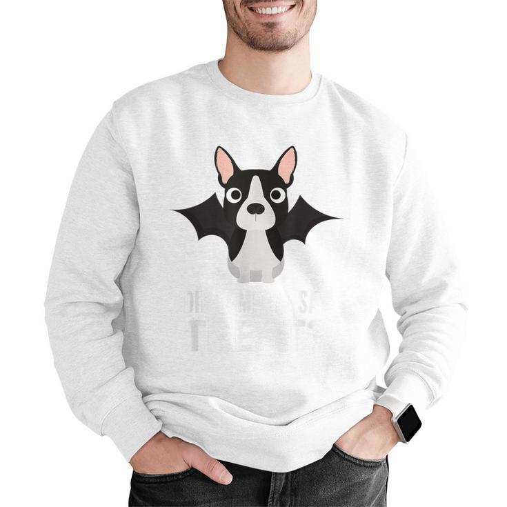 Boston Terrier Halloween Shirt Did Someone Say Treat Men Graphic Sweatshirt, Boston Terrier Halloween Sweatshirts, funny gift
